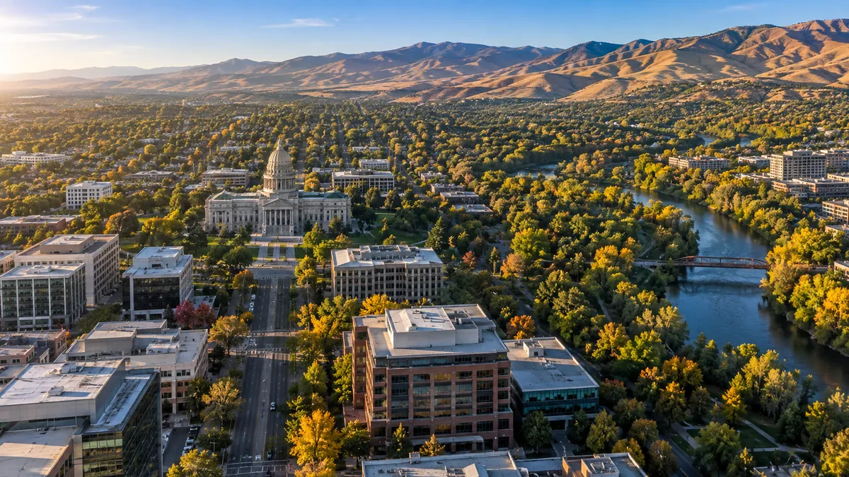 Aerial view of Boise, ID
