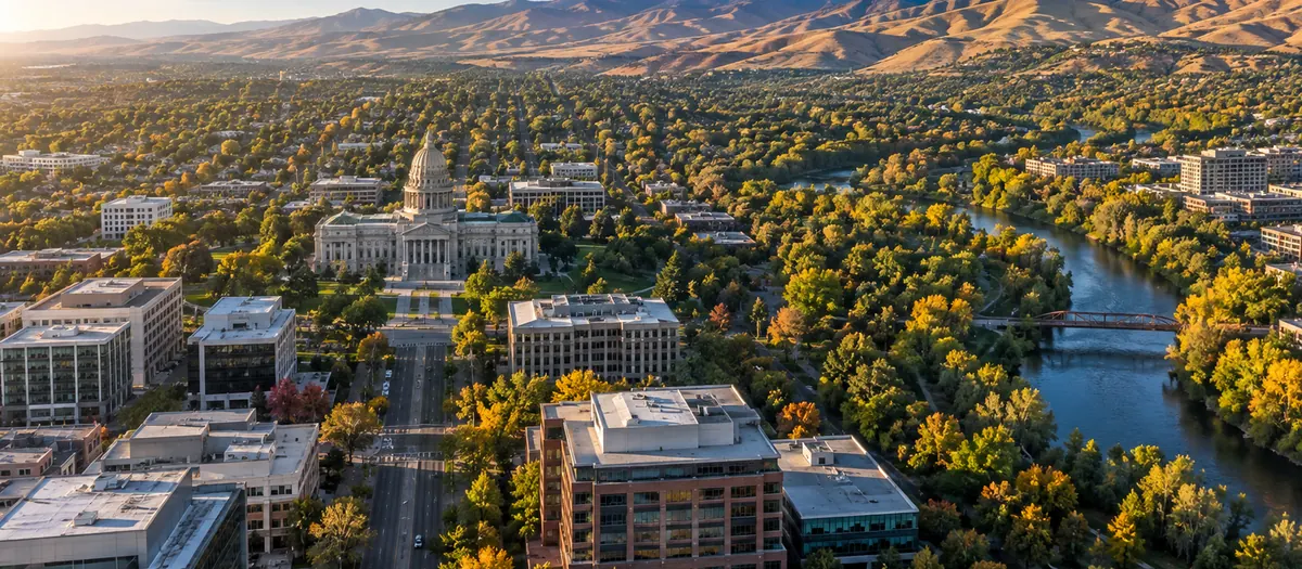 Aerial view of Boise, ID