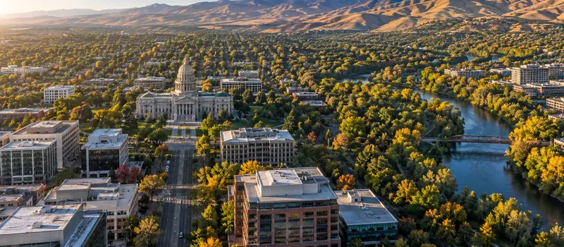 Aerial view of Boise, ID