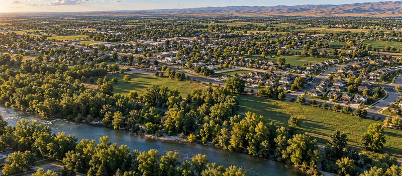 Aerial view of Star, ID