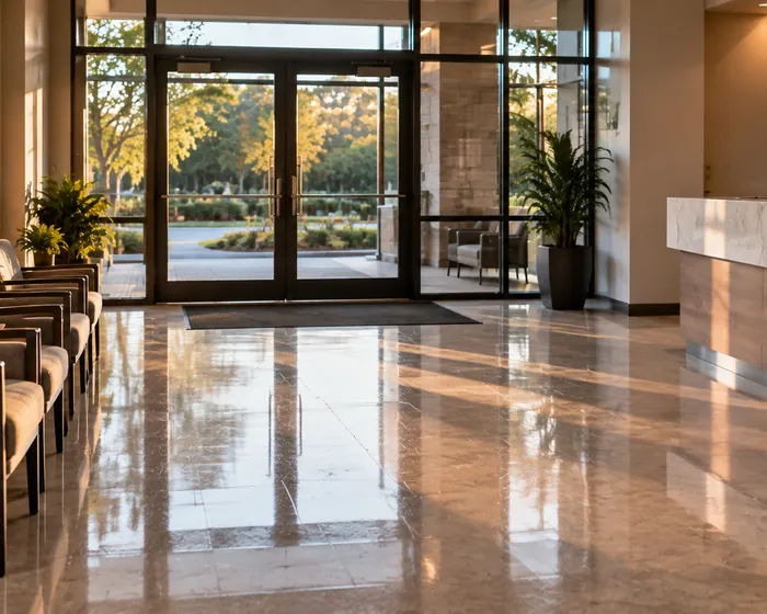 Commercial building serviced by Jean's Cleaning Services